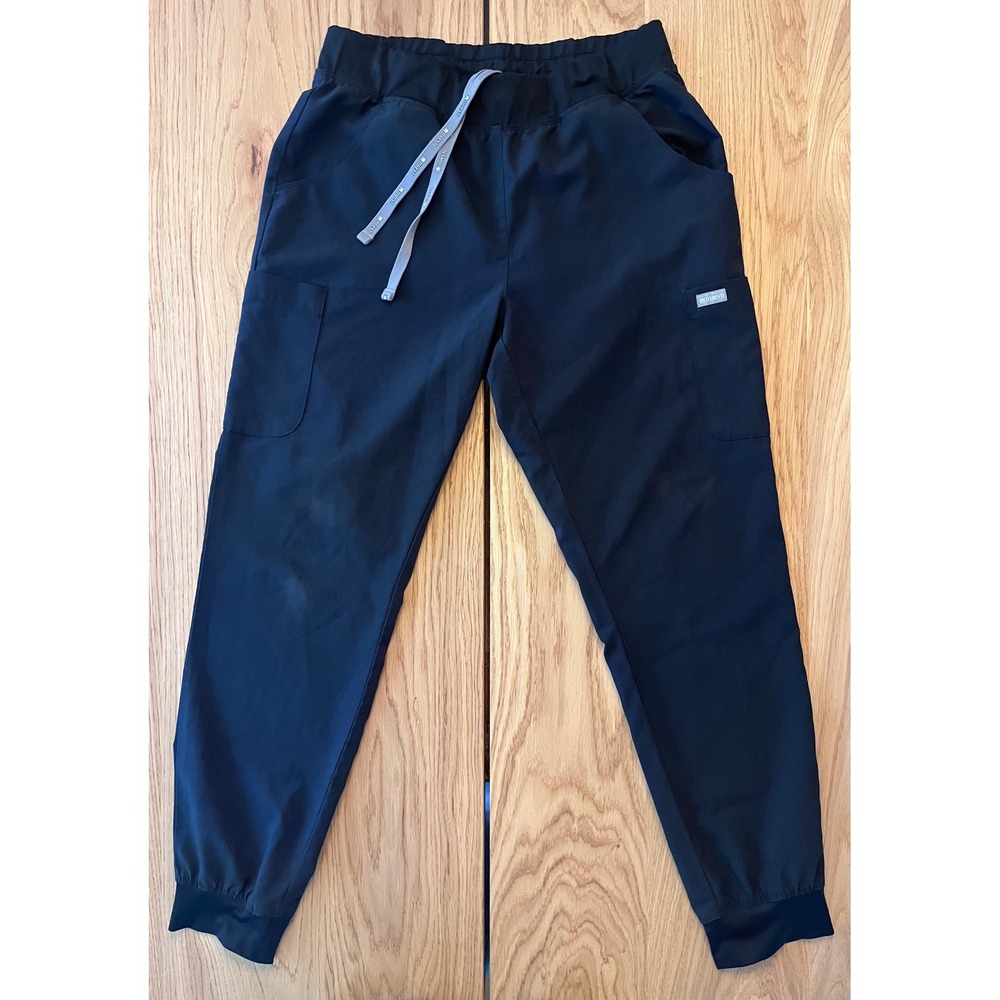 Maevn Black Jogger Scrub Pants Medical Uniform Style 5092 Womens Medium MD